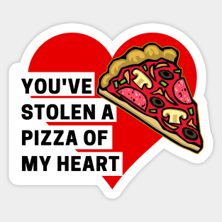 Valentine You've Stolen A Piece of My Heart Sticker